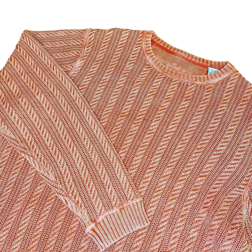 Tommy Bahama Cable Knit Sweater Men’s XL Unisex Oversized 90s Eclectic Grandpa